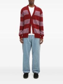 Aries Striped Cardigan | Red | FARFETCH at Farfetch